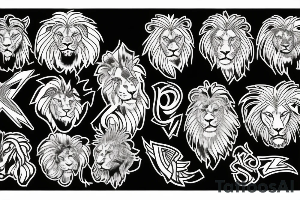 Lion tattoo idea