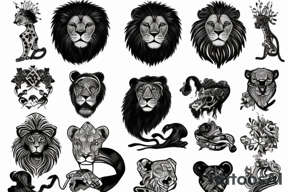 Lion tattoo idea
