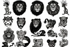 Lion tattoo idea