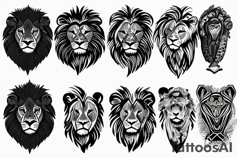 Lion tattoo idea