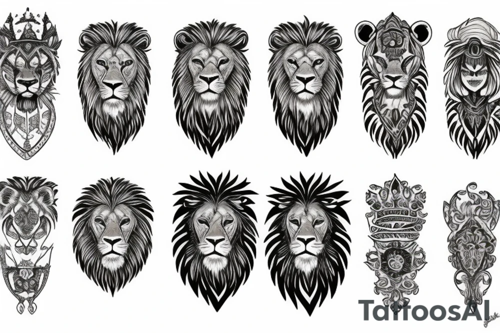 Lion tattoo idea