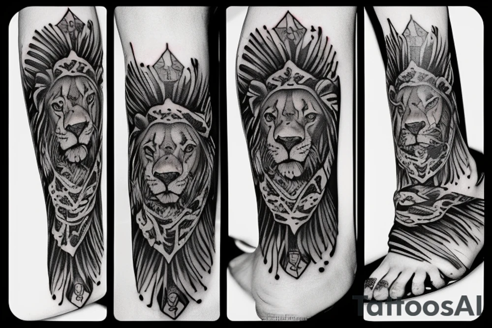 Lion tattoo idea