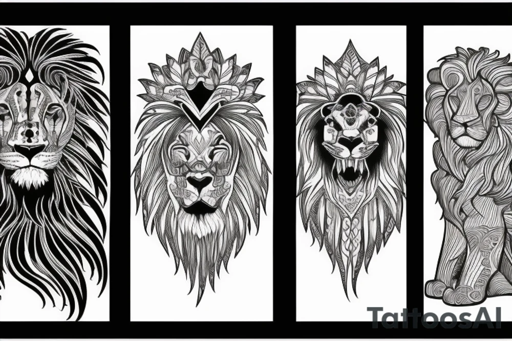 Lion tattoo idea