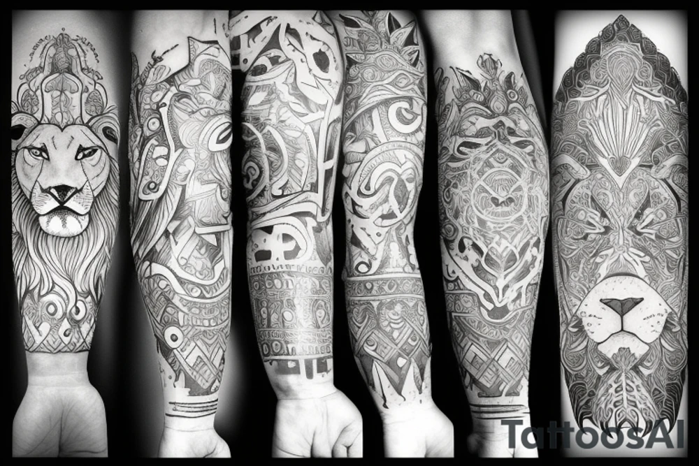Lion tattoo idea