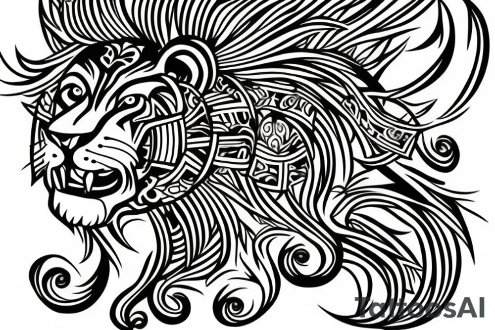 Lion tattoo idea
