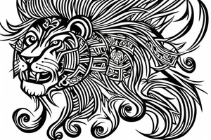 Lion tattoo idea