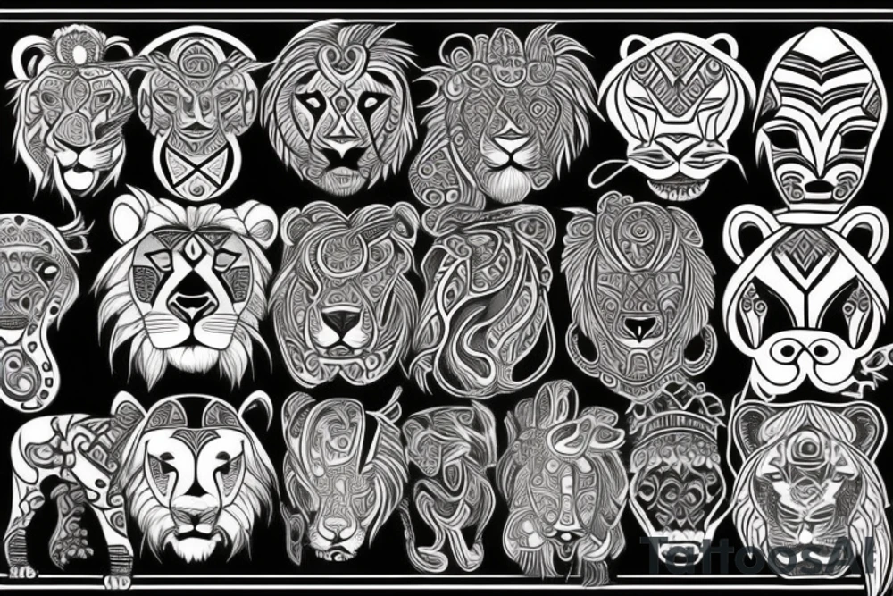 Lion tattoo idea