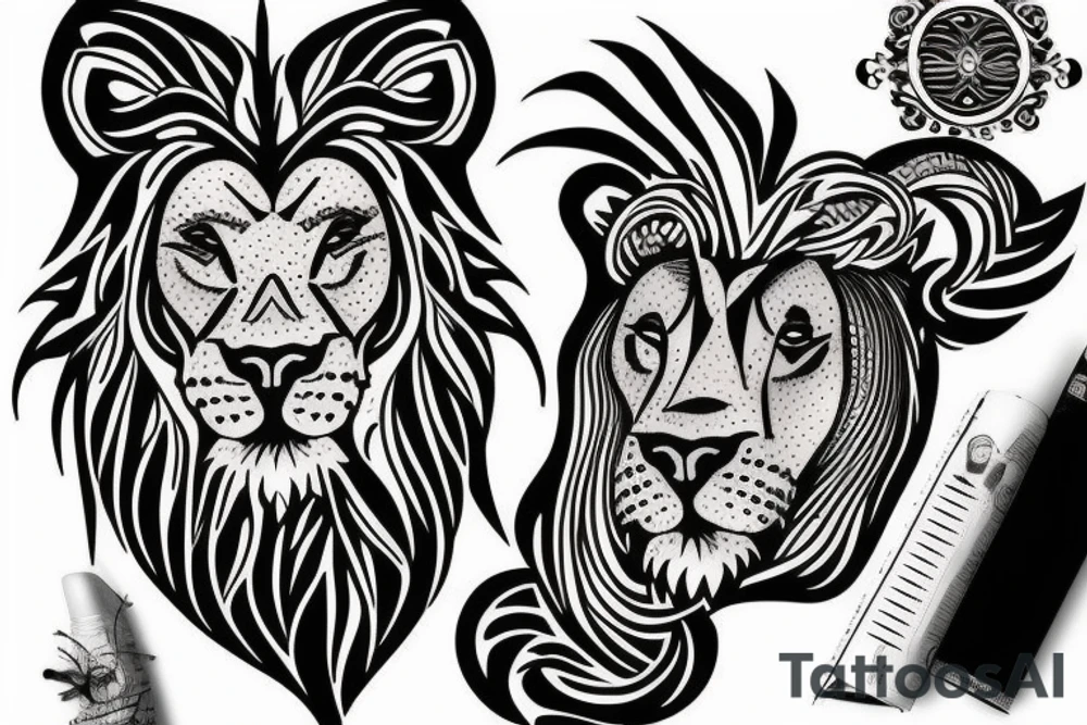 Lion tattoo idea