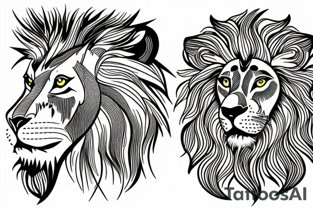 Lion tattoo idea