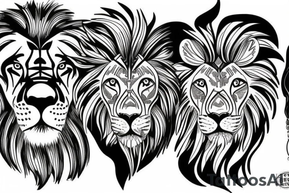 Lion tattoo idea