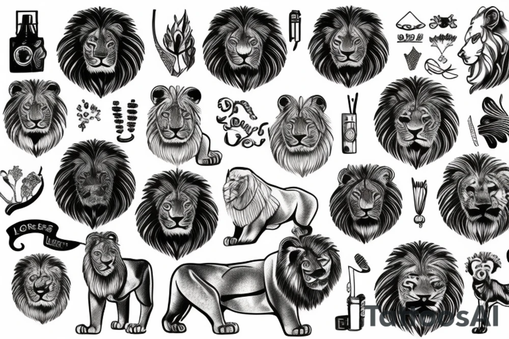 Lion tattoo idea