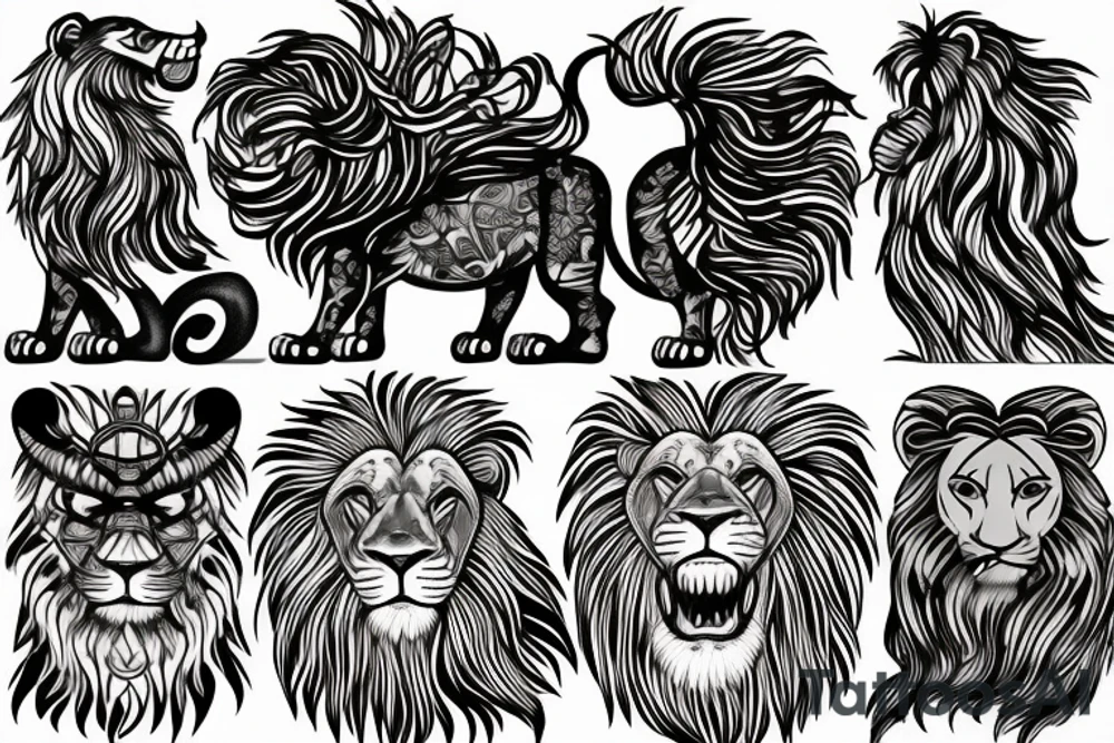 Lion tattoo idea
