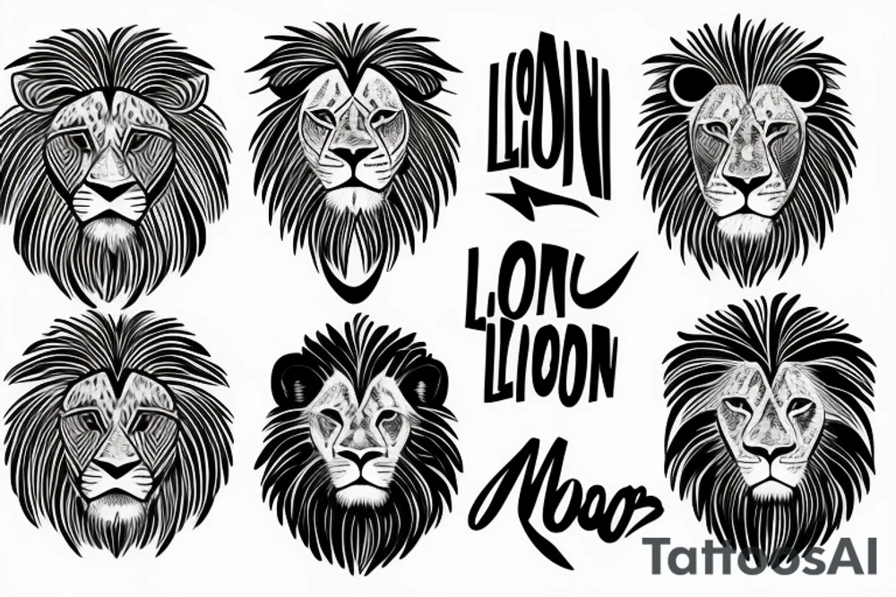 Lion tattoo idea