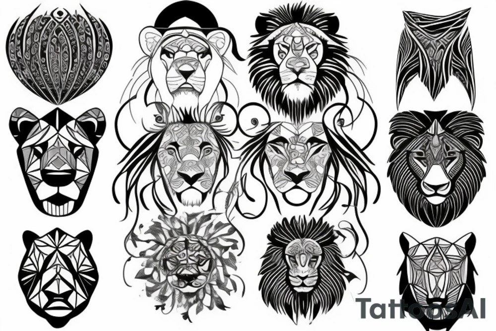Lion tattoo idea