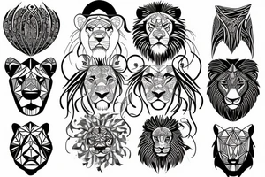 Lion tattoo idea