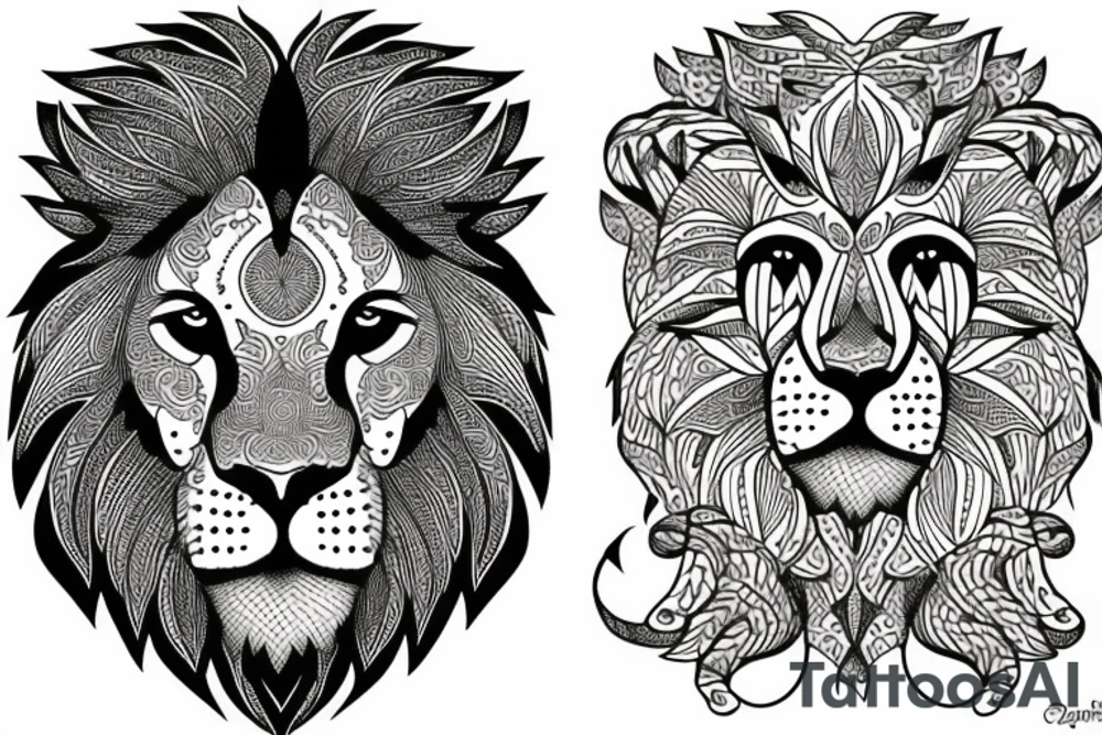Lion tattoo idea