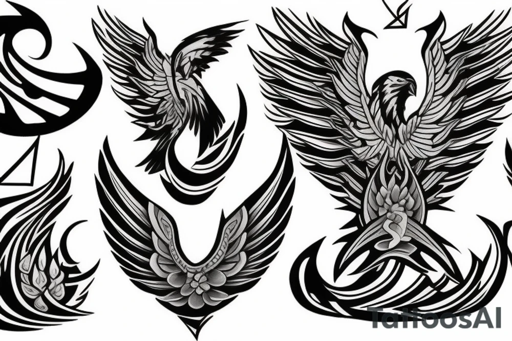 Phoenix Chest Tattoo Male tattoo idea