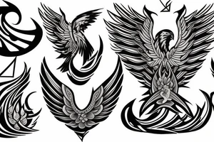 Phoenix Chest Tattoo Male tattoo idea