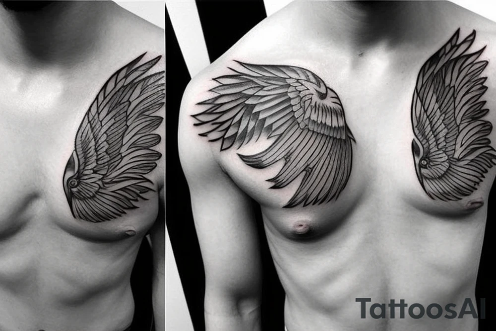 Phoenix Chest Tattoo Male tattoo idea