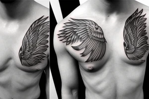 Phoenix Chest Tattoo Male tattoo idea