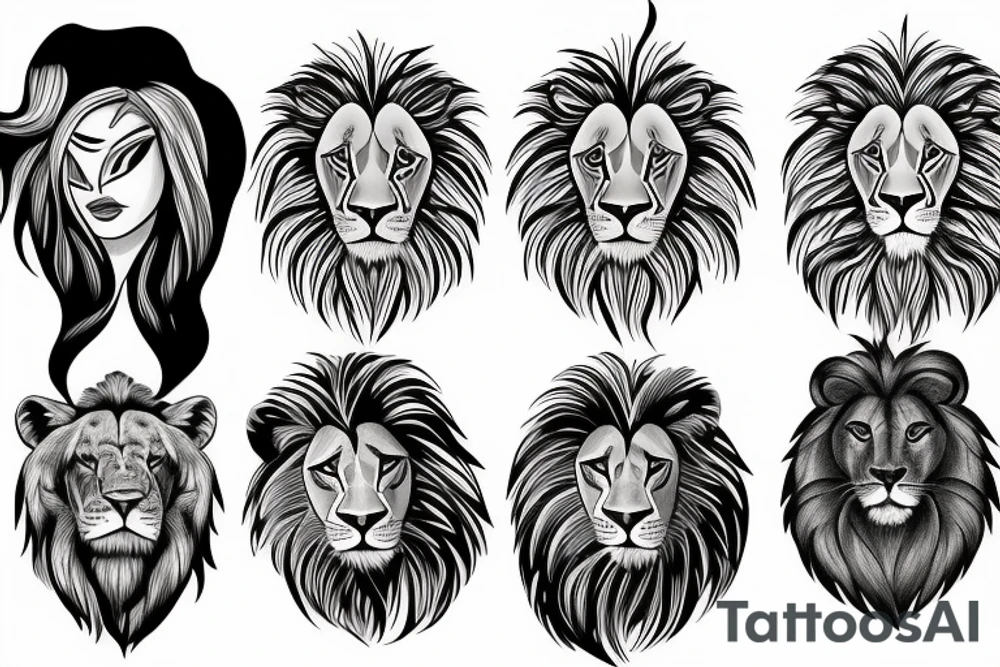 Lion tattoo idea