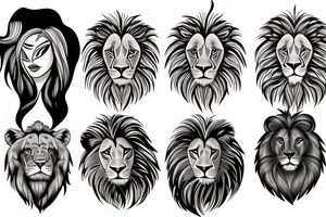 Lion tattoo idea
