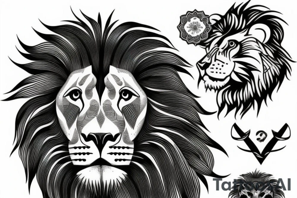 Lion tattoo idea