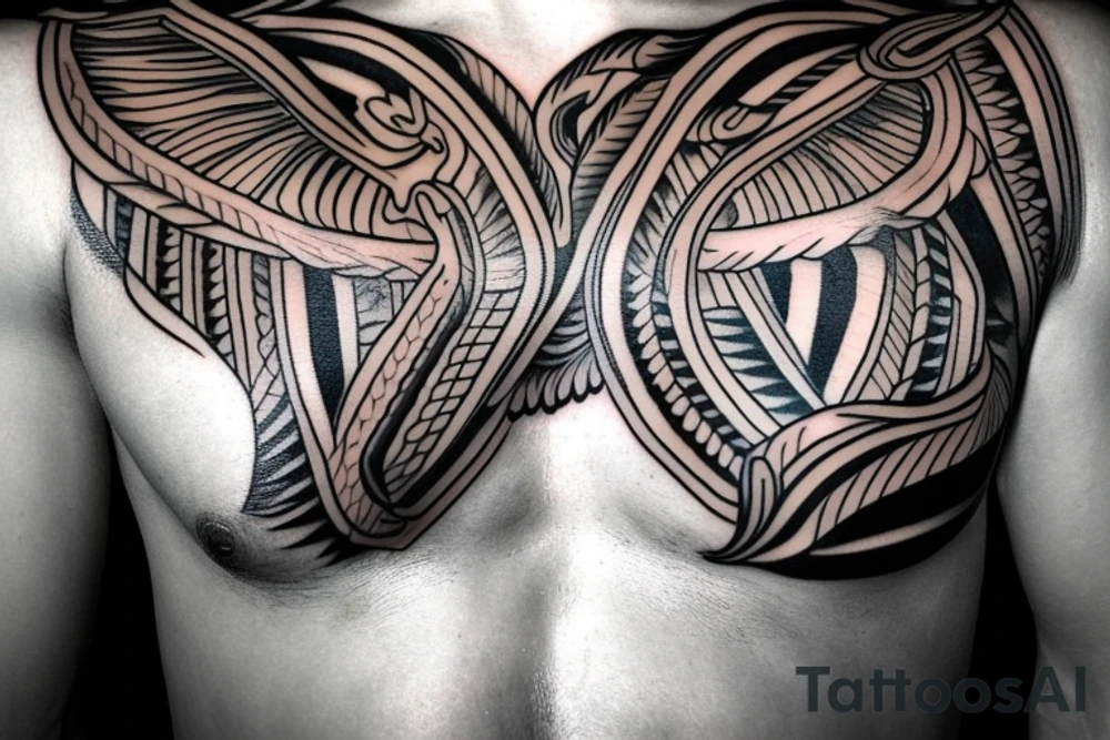 Phoenix Chest Tattoo Male tattoo idea