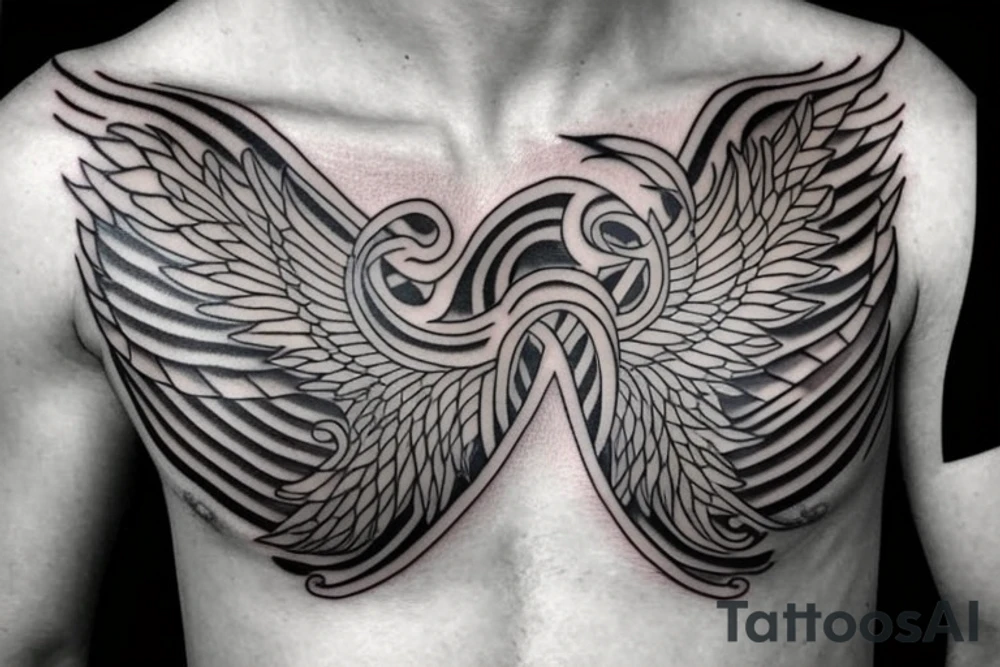 Phoenix Chest Tattoo Male tattoo idea