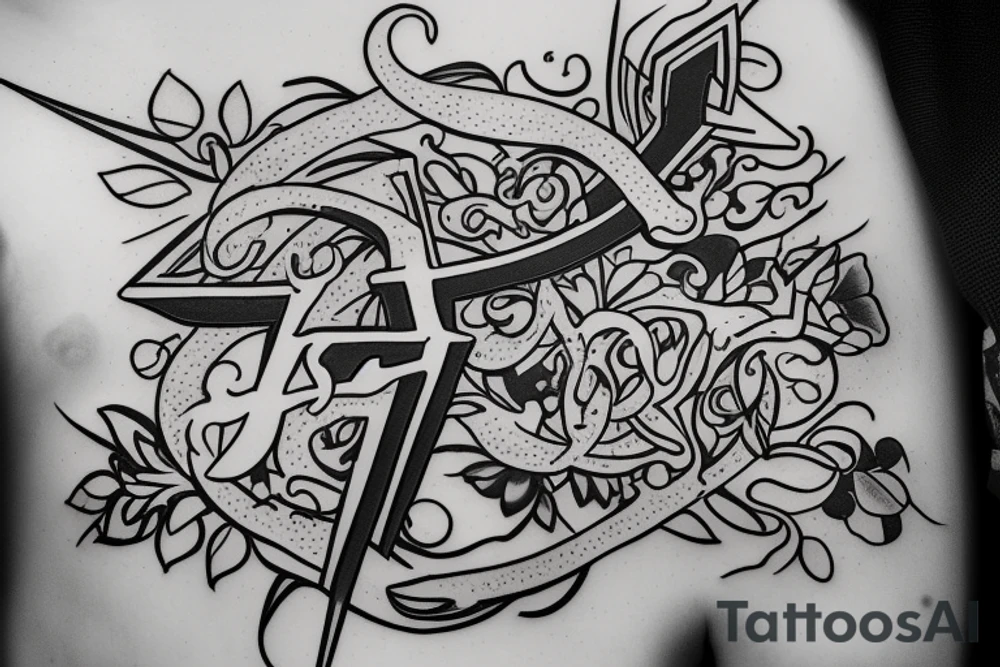 I want 3 initials that are connected some how in the following order:
JMR tattoo idea