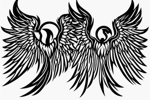 Phoenix spreading wings and rising from ashes Tattoo Male tattoo idea