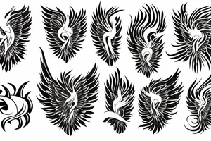 Phoenix rising from the ashes tattoo idea