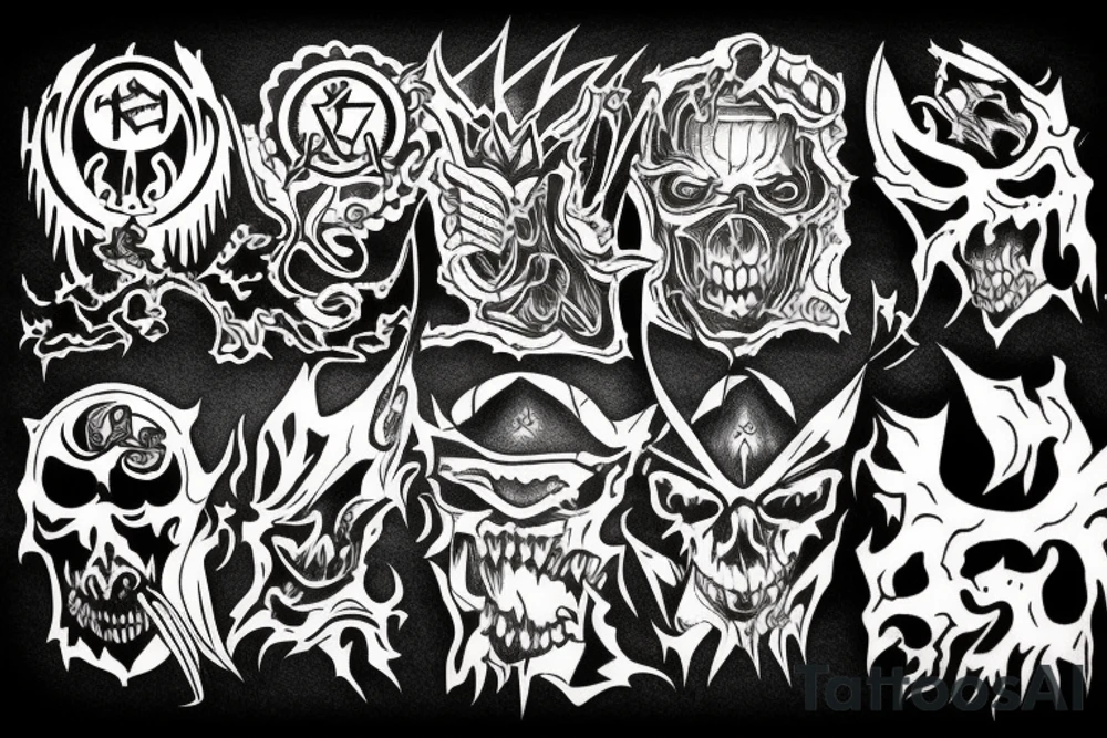 gothic berserk logo tattoo idea