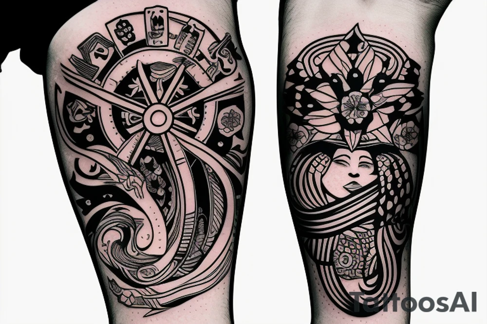 Tattoo that represents my 2 daughters for my arm tattoo idea