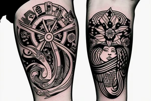 Tattoo that represents my 2 daughters for my arm tattoo idea