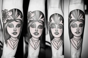 Tattoo for my daughters on my 
arm tattoo idea