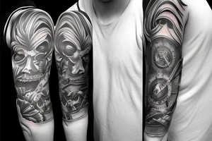 Sleeve tattoo of my cars tattoo idea