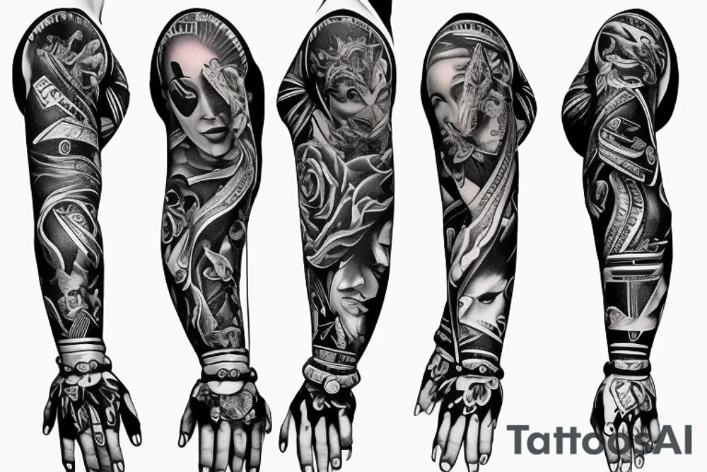 Sleeve tattoo for women mechanics tattoo idea
