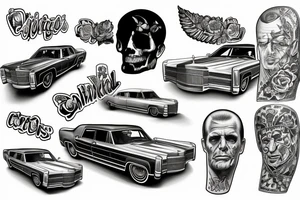1967 Lincoln Continental tattoo for arm tattoo idea