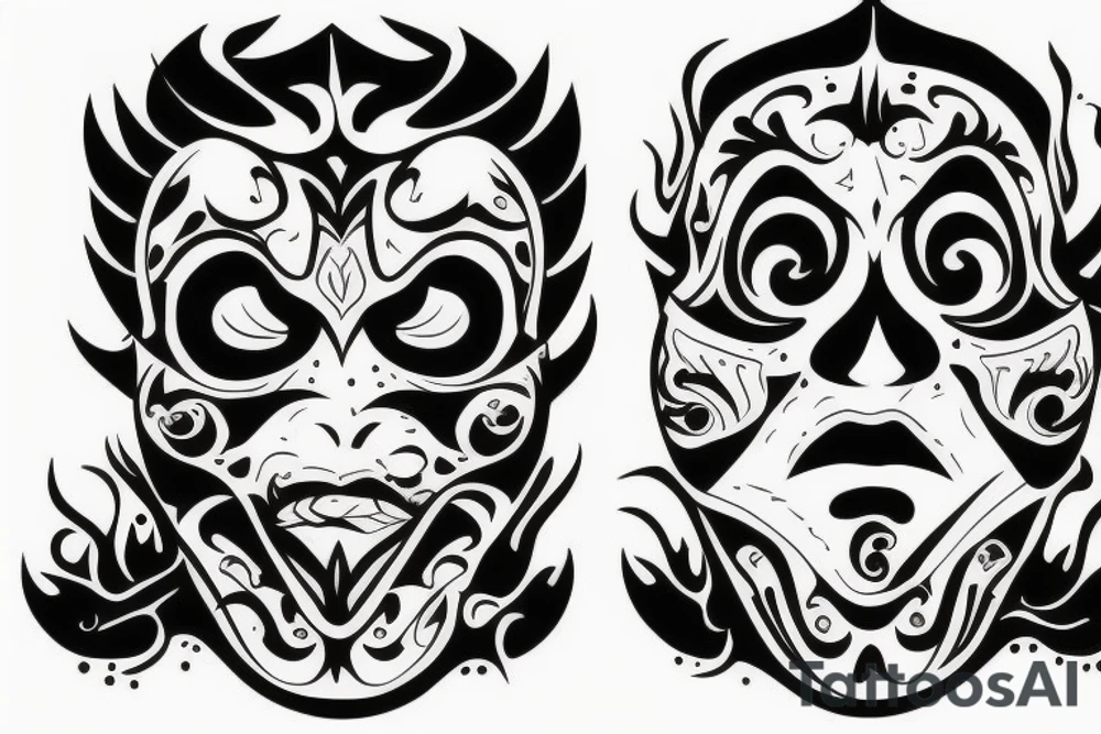 Mask from scream tattoo idea