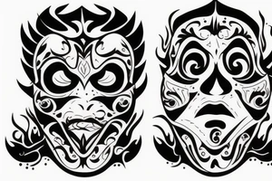 Mask from scream tattoo idea