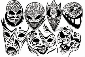 Mask from scream tattoo idea
