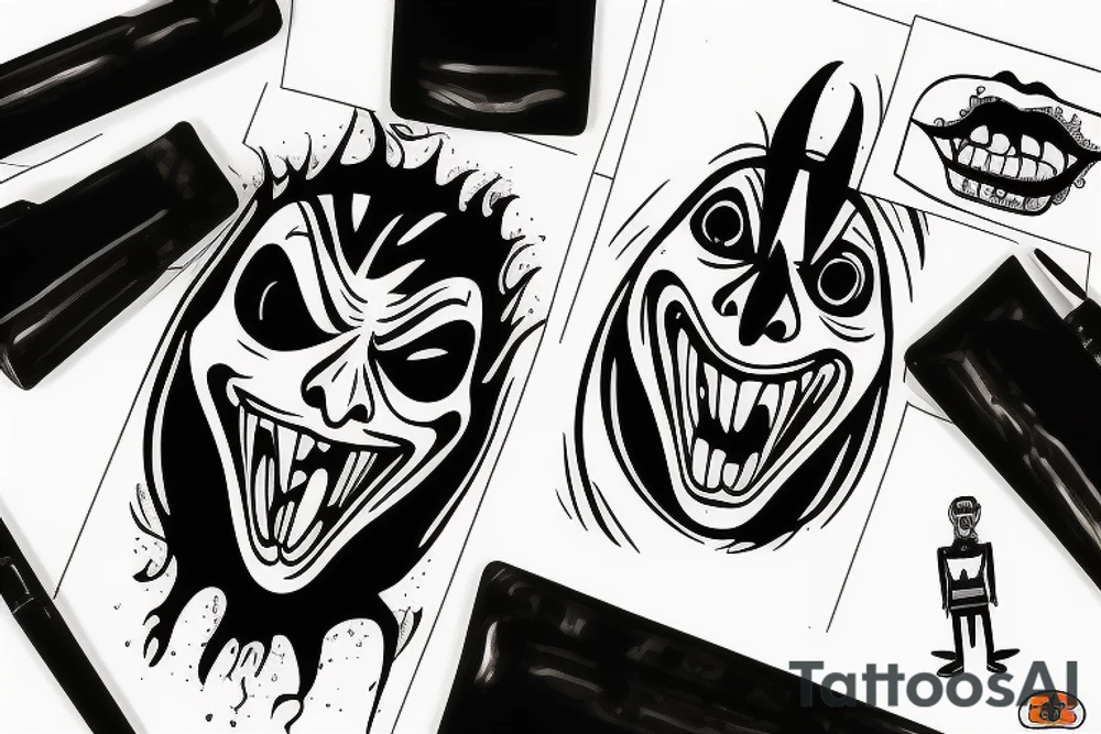 Scream Mask from the movie scream tattoo idea