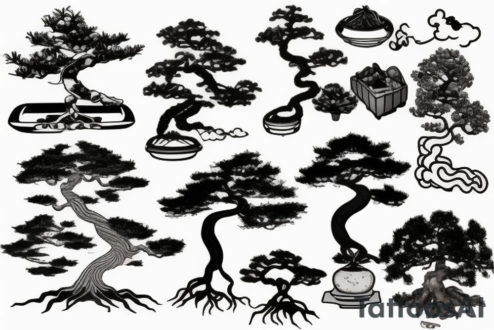 bonsai tree tattoo idea