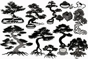 bonsai tree tattoo idea