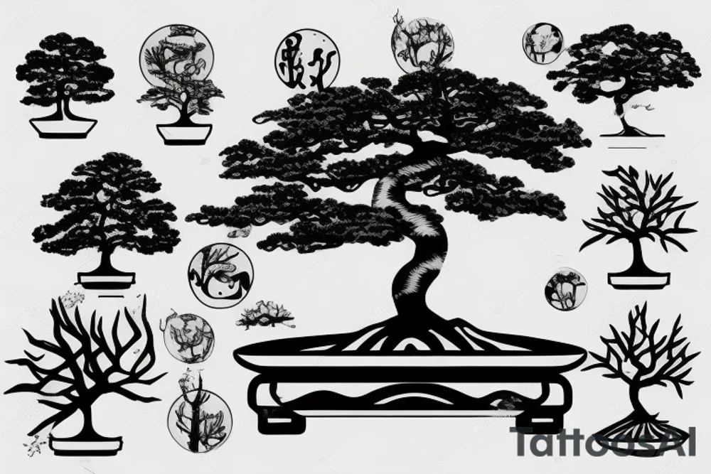 bonsai tree tattoo idea
