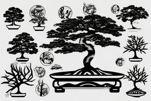 bonsai tree tattoo idea