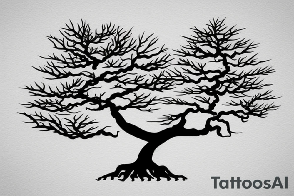 bonsai tree tattoo idea