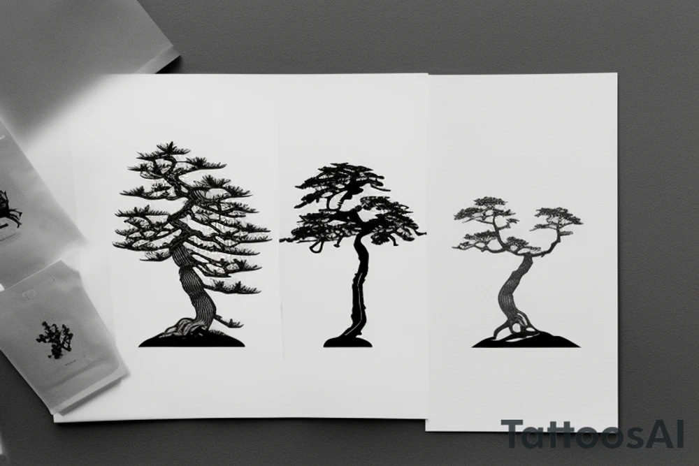 bonsai tree tattoo idea