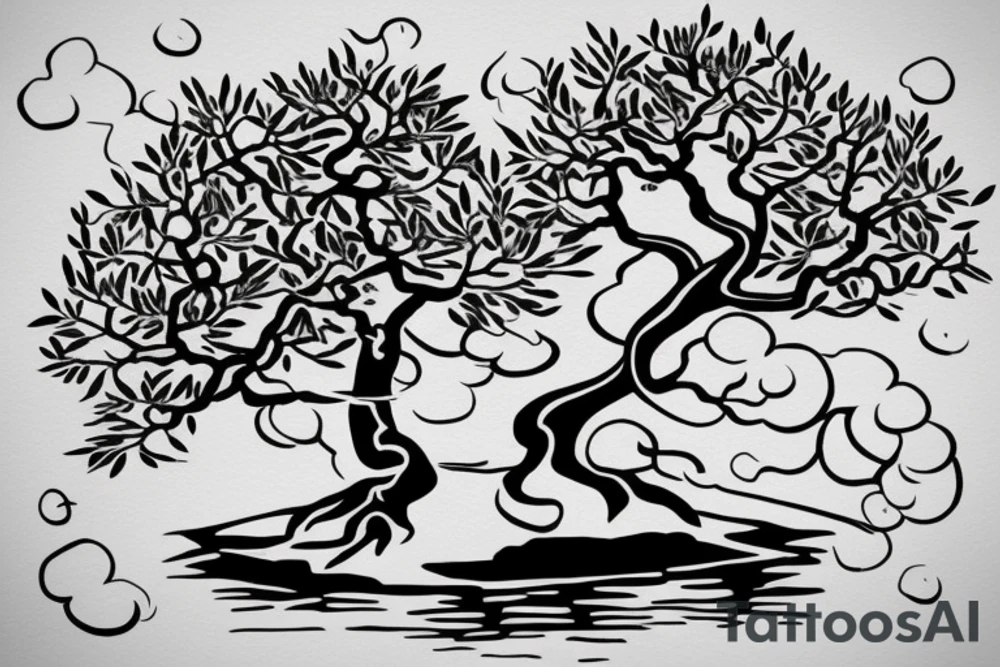 bonsai tree tattoo idea